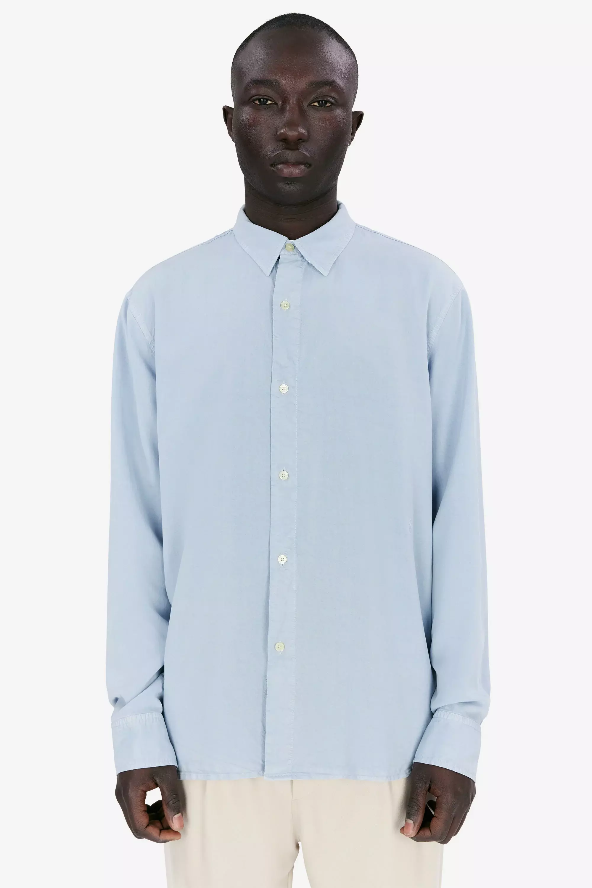 Elvine Ossian Light Blue Shirt Hemd Herren hellblau